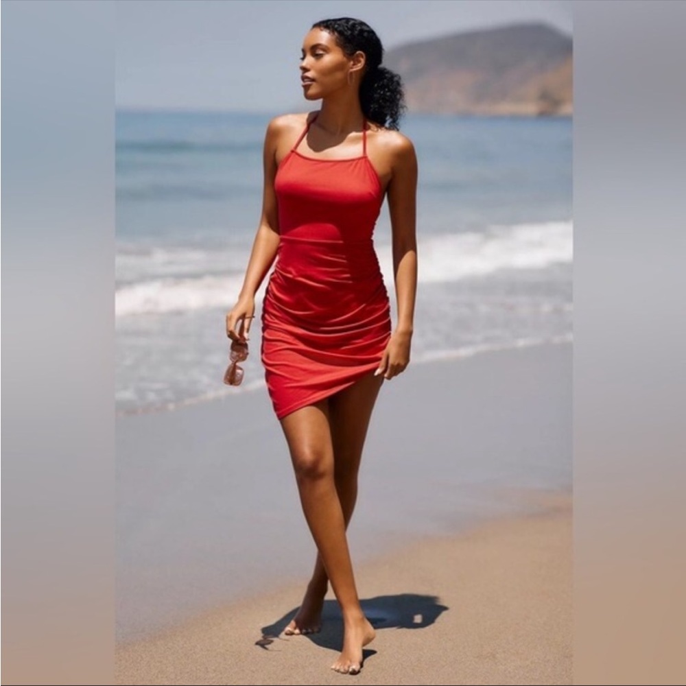 Hutch Asymmetrical Mini Dress/coverup